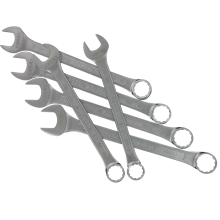 Set of 6 combination wrenches
