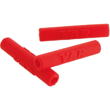 Polybag 4 cable tips 5mm - red