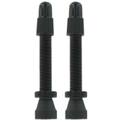 2 alloy Presta valves - 44mm black