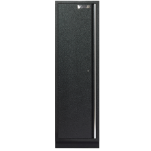 Tall cabinet with 4 shelves - full black series
