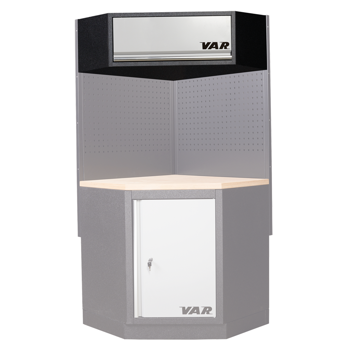 Corner wall black granite painting