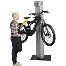 Electric repair stand with floor fastening - 1 clamp