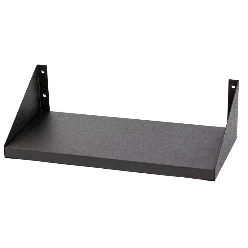 Steel tray for perforated tool panel - granite black