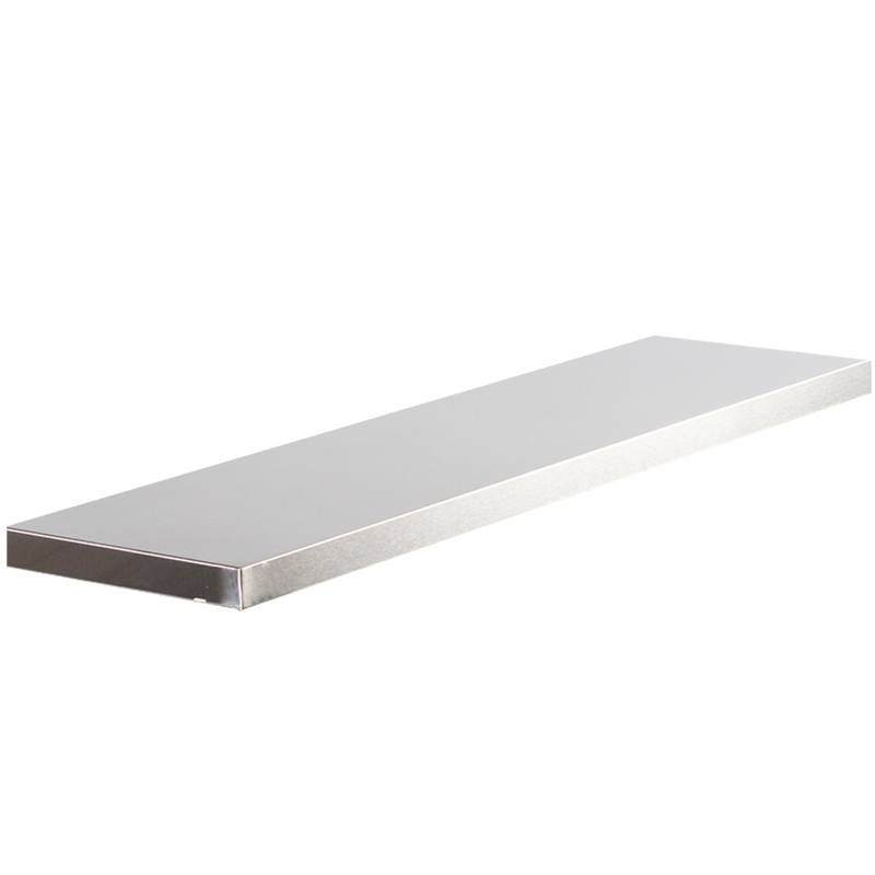 Stainless steel benchtop extension for corner cabinet - 865*230mm