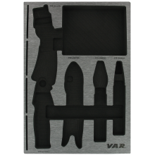 Tool tray for brakes and cables with pre-cut zone