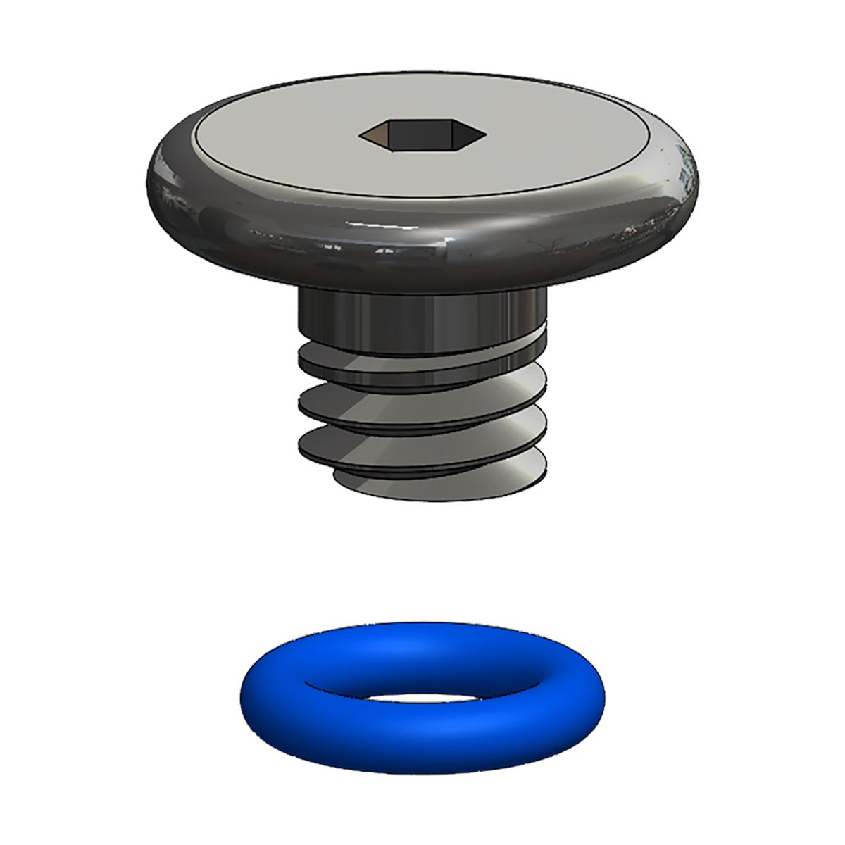 Joint de bouchon Shimano - 10 pieces - bleu