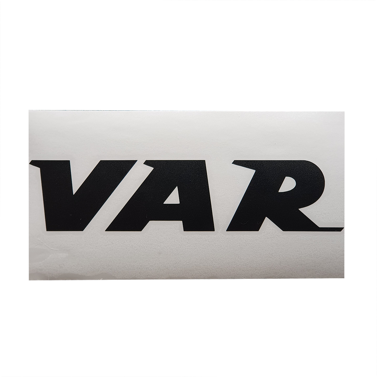 Sticker VAR - lettre noir fond transparent 234x109mm