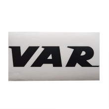 Sticker VAR - lettre noir fond transparent 234x109mm
