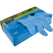 Box 100 nitrile mechanic's gloves - size M