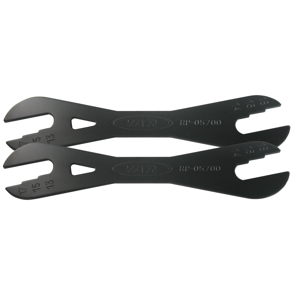 Jeu 2 clés à cônes de moyeux 13/14/15/16/17/18 sur carte