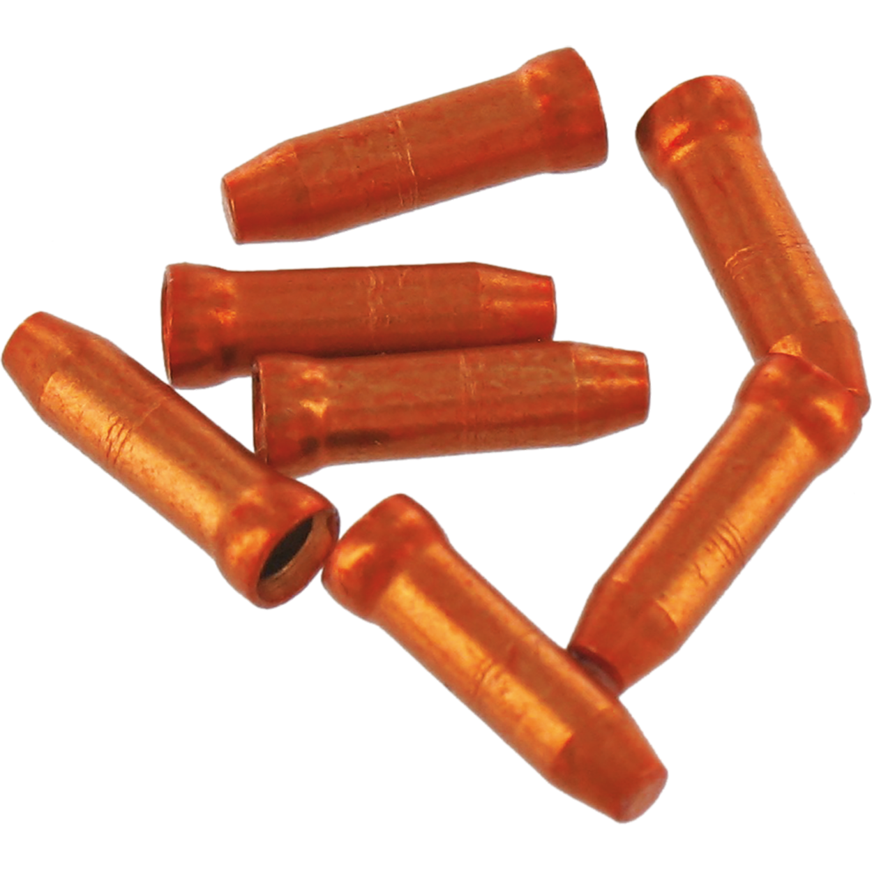Sachet de 4 embouts câbles aluminium - orange