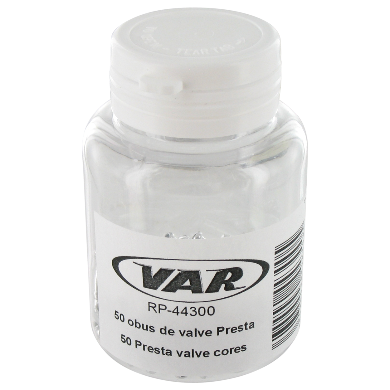 Flacon de 50 obus de valve Presta