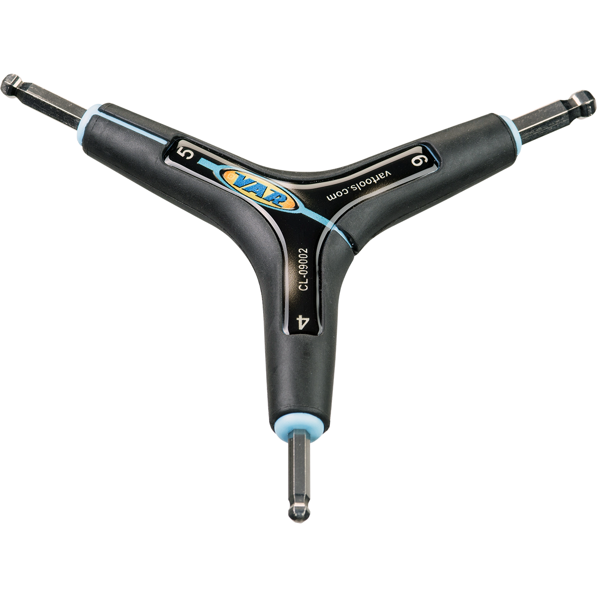 Clé hexagonale triple 4/5/6 mm têtes sphériques  - carte