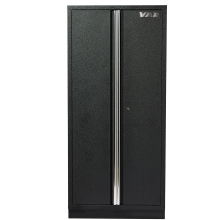 2-door tall cabinet with 4 shelves - full black series