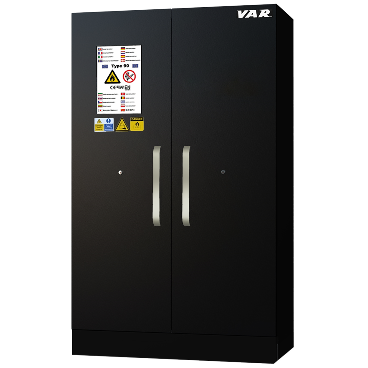 Armoire stockage batteries haute 120cm - étagères/prises/ventilation