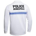 Polo blanc manches longues Police Municipale 