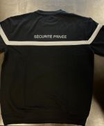 Sweat SÉCURITÉ PRIVÉE noir bande grise