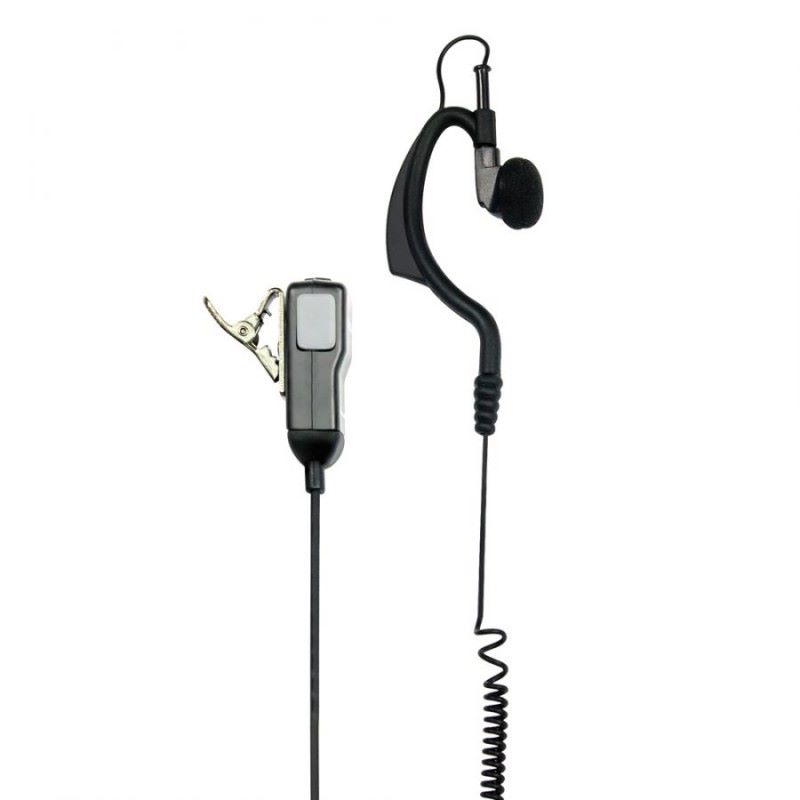 Oreillette contour d'oreille avec micro/PTT, câble spiralé pour Talkie  Walkie G10 PRO