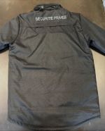 Parka SÉCURITÉ PRIVÉE courte / noire