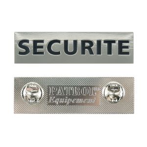 Plaque métal SECURITE 
