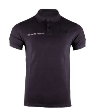Polo noir MC SÉCURITÉ PRIVÉE – GK