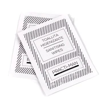 Lingettes hygiéniques - lot de 100 emballées individuellement