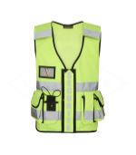 Gilet tactique multi poches HV THOR SECURITE PRIVEE - Jaune