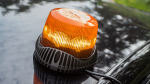 Gyrophare orange à LED - Magnétique - Allume-cigare