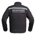 Veste Polaire SÉCU-ONE HV-TAPE Sécurité Privée noir