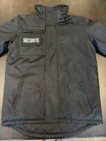 Parka SÉCURITÉ PRIVÉE courte / noire