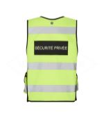 Gilet tactique multi poches HV THOR SECURITE PRIVEE - Jaune