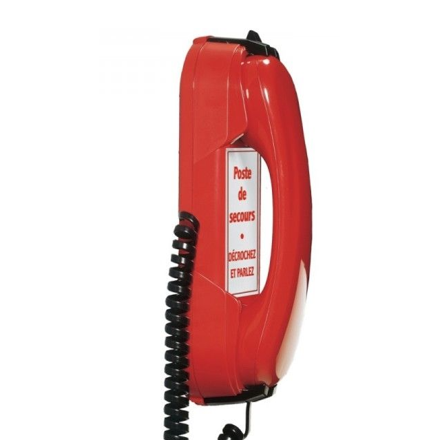 Téléphone rouge d'urgence analogique