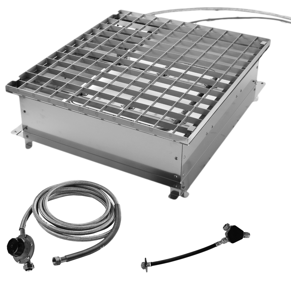 Générateur de flammes sans eau + kit raccordement 2 bouteilles domestiques