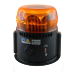 Gyrophare orange à LED - Rotatif Magnétique - Autonome