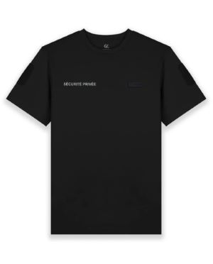 T-shirt noir SÉCURITÉ PRIVÉE - GK