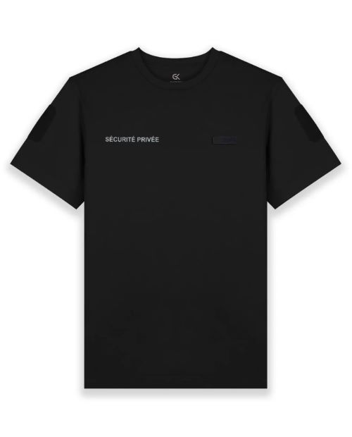 T-shirt noir SÉCURITÉ PRIVÉE - GK