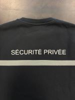 Sweat SÉCURITÉ PRIVÉE noir bande grise