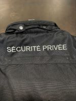 Parka SÉCURITÉ PRIVÉE courte / noire