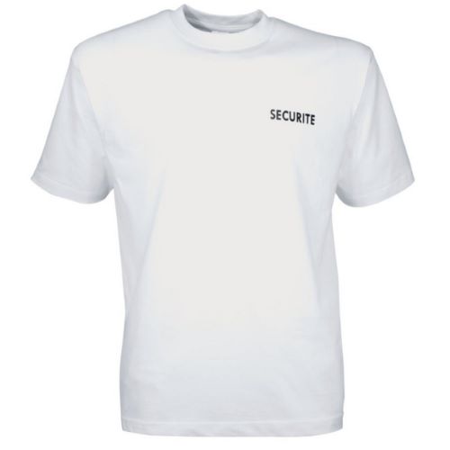 T-shirt SECURITE blanc 