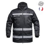 Parka Hardshell SÉCU-ONE WF 150 HV-TAPE Sécurité Privée noir