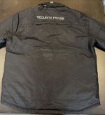 Parka SÉCURITÉ PRIVÉE longue / noire