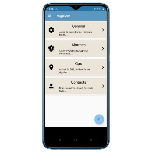 Mobile GSM d'Urgence PTI/DATI Tactile / GPS