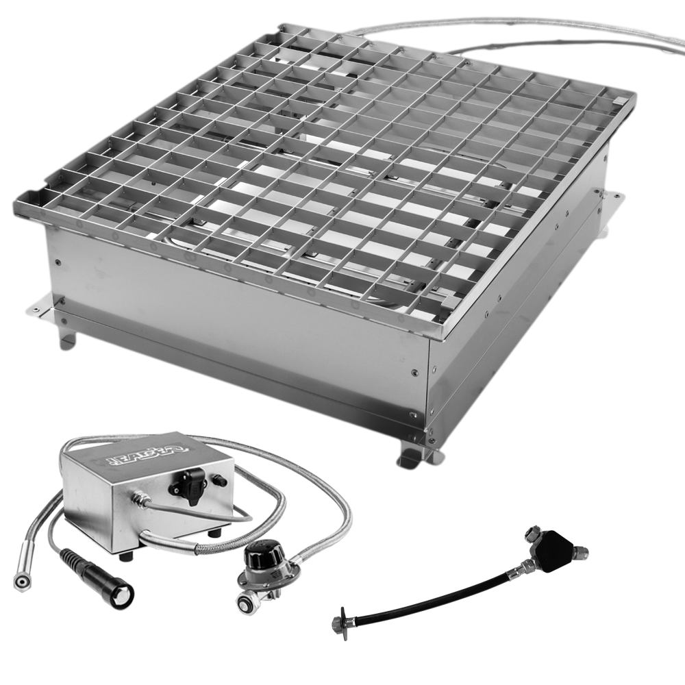 Générateur de flammes sans eau + kit 2 bouteilles + module électrovanne