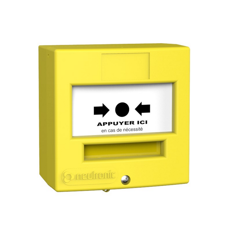 Déclencheur manuel jaune - DÉSENFUMAGE