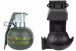 Set Grenade Factice M67 avec fixation molle noir WOSPORT