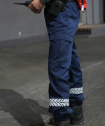 Pantalon marine avec bandes HV - GK