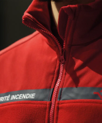 Veste polaire sécurité incendie rouge - GK