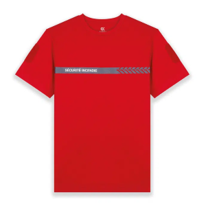 T-shirt sécurité incendie rouge - GK