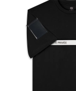 T-shirt noir bande grise SECURITE PRIVEE - GK 