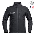 Veste Softshell SÉCU-ONE flap Sécurité Privée noir